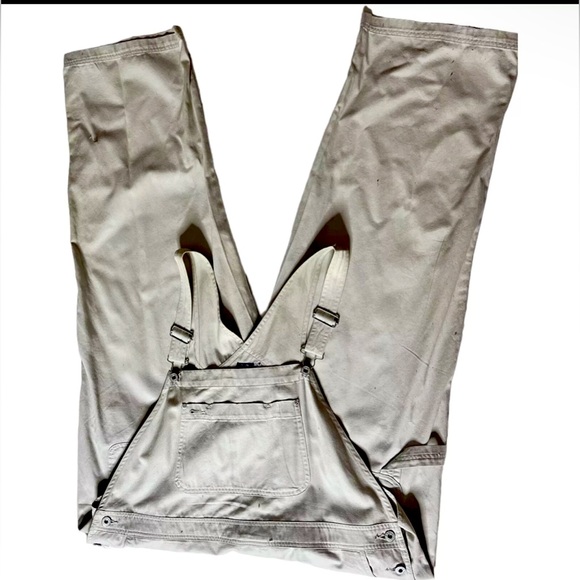 Nwot Venezia Jeans Women's Bib Carpenter Twill khaki Overalls size 18/20w - Picture 4 of 4